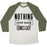 Virgin Teez  Baseball Tee Unisex Tri-Blend Baseball Tee / small / Oatmeal / Moss NOTHING WORTH HAVING UNISEX TRI-BLEND BASEBALL TEE