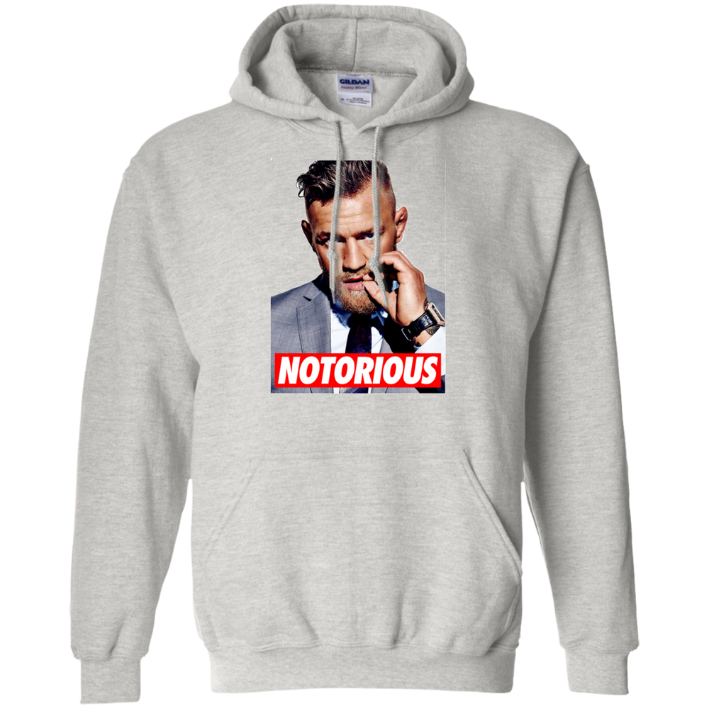 CustomCat Sweatshirts Ash / S Notorius  Gildan Pullover Hoodie 8 oz.