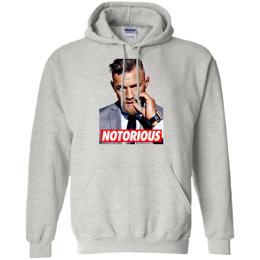 CustomCat Sweatshirts Ash / S Notorius  Gildan Pullover Hoodie 8 oz.