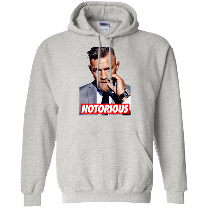 CustomCat Sweatshirts Ash / S Notorius  Gildan Pullover Hoodie 8 oz.