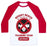 Virgin Teez  Baseball Tee Unisex Classic Baseball Tee / x-small / White/Red NUDIST BEACH TRAINING TEAM UNISEX CLASSIC BASEBALL TEE