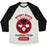 Virgin Teez  Baseball Tee Unisex Tri-Blend Baseball Tee / small / Oatmeal / Black NUDIST BEACH TRAINING TEAM UNISEX TRI-BLEND BASEBALL TEE