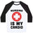 Virgin Teez  Baseball Tee Unisex Classic Baseball Tee / x-small / White/Black NURSING IS MY CARDIO UNISEX CLASSIC BASEBALL TEE