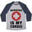 Virgin Teez  Baseball Tee Unisex Tri-Blend Baseball Tee / small / Athletic Gray / Navy NURSING IS MY CARDIO UNISEX TRI-BLEND BASEBALL TEE
