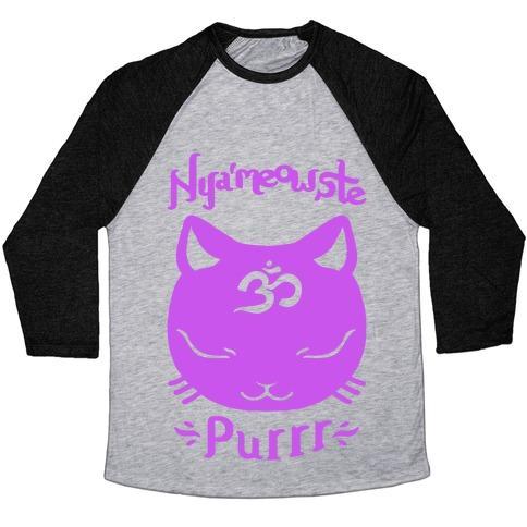 Virgin Teez  Baseball Tee Unisex Tri-Blend Baseball Tee / small / Athletic Gray / Black NYAMEOWSTE UNISEX TRI-BLEND BASEBALL TEE