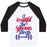 Virgin Teez  Baseball Tee Unisex Classic Baseball Tee / x-small / White/Black O BEAUTIFUL, FOR SPACIOUS BICEPS UNISEX CLASSIC BASEBALL TEE