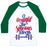 Virgin Teez  Baseball Tee Unisex Classic Baseball Tee / x-small / White/Dark Green O BEAUTIFUL, FOR SPACIOUS BICEPS UNISEX CLASSIC BASEBALL TEE