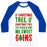 Virgin Teez  Baseball Tee Unisex Classic Baseball Tee / x-small / White/Blue O' CHRISTMAS TREE THY SHOULD GIVE ME SWEET GAINS UNISEX CLASSIC BASEBALL TEE