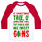 Virgin Teez  Baseball Tee Unisex Classic Baseball Tee / x-small / White/Red O' CHRISTMAS TREE THY SHOULD GIVE ME SWEET GAINS UNISEX CLASSIC BASEBALL TEE