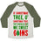 Virgin Teez  Baseball Tee Unisex Tri-Blend Baseball Tee / small / Oatmeal / Moss O' CHRISTMAS TREE THY SHOULD GIVE ME SWEET GAINS UNISEX TRI-BLEND BASEBALL TEE
