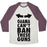 Virgin Teez  Baseball Tee Unisex Tri-Blend Baseball Tee / small / Oatmeal / Maroon OBAMA CAN'T BAN THESE GUNS UNISEX TRI-BLEND BASEBALL TEE
