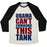 Virgin Teez  Baseball Tee Unisex Tri-Blend Baseball Tee / small / Oatmeal / Black OBAMA CAN'T COMMAND THIS TANK UNISEX TRI-BLEND BASEBALL TEE