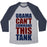Virgin Teez  Baseball Tee Unisex Tri-Blend Baseball Tee / small / Athletic Gray / Navy OBAMA CAN'T COMMAND THIS TANK UNISEX TRI-BLEND BASEBALL TEE