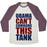 Virgin Teez  Baseball Tee Unisex Tri-Blend Baseball Tee / small / Oatmeal / Maroon OBAMA CAN'T COMMAND THIS TANK UNISEX TRI-BLEND BASEBALL TEE