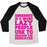 Virgin Teez  Baseball Tee Unisex Tri-Blend Baseball Tee / small / Oatmeal / Black OBSESSED IS A WORD LAZY PEOPLE USE TO DESCRIBE THE DEDICATED UNISEX TRI-BLEND BASEBALL TEE