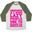 Virgin Teez  Baseball Tee Unisex Tri-Blend Baseball Tee / small / Oatmeal / Moss OBSESSED IS A WORD LAZY PEOPLE USE TO DESCRIBE THE DEDICATED UNISEX TRI-BLEND BASEBALL TEE