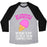 Virgin Teez  Baseball Tee Unisex Tri-Blend Baseball Tee / small / Athletic Gray / Black OF COURSE I EXERCISE UNISEX TRI-BLEND BASEBALL TEE