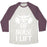 Virgin Teez  Baseball Tee Unisex Tri-Blend Baseball Tee / small / Oatmeal / Maroon OF NORSE I LIFT UNISEX TRI-BLEND BASEBALL TEE