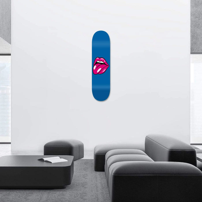 Lips Blue Skateboard