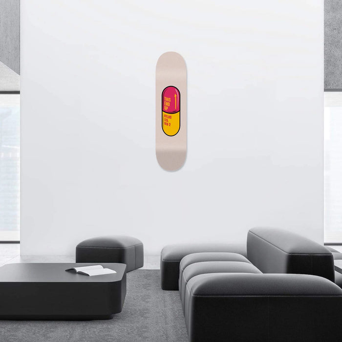 Pill Red Skateboard