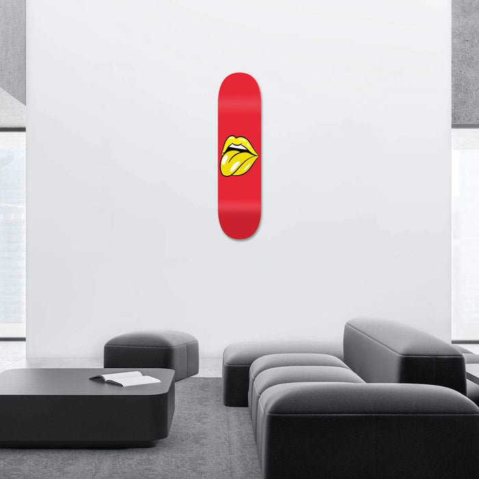 Lips Red Skateboard