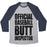Virgin Teez  Baseball Tee Unisex Tri-Blend Baseball Tee / small / Athletic Gray / Navy OFFICIAL BASEBALL BUTT INSPECTOR UNISEX TRI-BLEND BASEBALL TEE