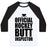 Virgin Teez  Baseball Tee Unisex Classic Baseball Tee / x-small / White/Black OFFICIAL HOCKEY BUTT INSPECTOR UNISEX CLASSIC BASEBALL TEE