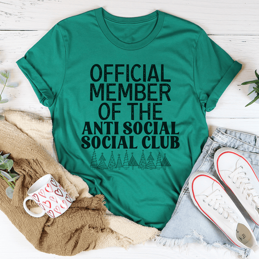 Official Member Of The Anti Social Club Christmas T-Shirt