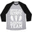 Virgin Teez  Baseball Tee Unisex Tri-Blend Baseball Tee / small / Athletic Gray / Black OFFICIAL OLYMPIC SLEEPING TEAM UNISEX TRI-BLEND BASEBALL TEE