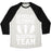 Virgin Teez  Baseball Tee Unisex Tri-Blend Baseball Tee / small / Oatmeal / Black OFFICIAL OLYMPIC SLEEPING TEAM UNISEX TRI-BLEND BASEBALL TEE