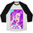 Virgin Teez  Baseball Tee Unisex Tri-Blend Baseball Tee / small / Oatmeal / Black OH GOD IT'S LEG DAY UNISEX TRI-BLEND BASEBALL TEE