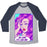 Virgin Teez  Baseball Tee Unisex Tri-Blend Baseball Tee / small / Athletic Gray / Navy OH GOD IT'S LEG DAY UNISEX TRI-BLEND BASEBALL TEE
