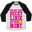 Virgin Teez  Baseball Tee Unisex Tri-Blend Baseball Tee / small / Oatmeal / Black OH MY GOD BECKY LOOK AT HER BUNT UNISEX TRI-BLEND BASEBALL TEE