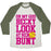 Virgin Teez  Baseball Tee Unisex Tri-Blend Baseball Tee / small / Oatmeal / Moss OH MY GOD BECKY LOOK AT HER BUNT UNISEX TRI-BLEND BASEBALL TEE