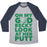 Virgin Teez  Baseball Tee Unisex Tri-Blend Baseball Tee / small / Athletic Gray / Navy OH MY GOD BECKY LOOK AT HER PUTT UNISEX TRI-BLEND BASEBALL TEE