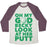 Virgin Teez  Baseball Tee Unisex Tri-Blend Baseball Tee / small / Oatmeal / Maroon OH MY GOD BECKY LOOK AT HER PUTT UNISEX TRI-BLEND BASEBALL TEE