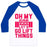 Virgin Teez  Baseball Tee Unisex Classic Baseball Tee / x-small / White/Blue OH MY GOD LET'S GO LIFT THINGS UNISEX CLASSIC BASEBALL TEE