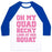 Virgin Teez  Baseball Tee Unisex Classic Baseball Tee / x-small / White/Blue OH MY QUAD BECKY LOOK AT HER SQUAT UNISEX CLASSIC BASEBALL TEE