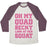 Virgin Teez  Baseball Tee Unisex Tri-Blend Baseball Tee / small / Oatmeal / Maroon OH MY QUAD BECKY LOOK AT HER SQUAT UNISEX TRI-BLEND BASEBALL TEE