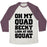 Virgin Teez  Baseball Tee Unisex Tri-Blend Baseball Tee / small / Oatmeal / Maroon OH MY QUAD BECKY LOOK AT HER SQUAT UNISEX TRI-BLEND BASEBALL TEE