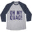 Virgin Teez  Baseball Tee Unisex Tri-Blend Baseball Tee / small / Athletic Gray / Navy OH MY QUAD UNISEX TRI-BLEND BASEBALL TEE