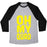 Virgin Teez  Baseball Tee Unisex Tri-Blend Baseball Tee / small / Athletic Gray / Black OH MY QUAD UNISEX TRI-BLEND BASEBALL TEE
