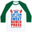 Virgin Teez  Baseball Tee Unisex Classic Baseball Tee / x-small / White/Dark Green OH SAY CAN YOU SEE THIS SWEET BENCH PRESS UNISEX CLASSIC BASEBALL TEE