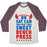 Virgin Teez  Baseball Tee Unisex Tri-Blend Baseball Tee / small / Oatmeal / Maroon OH SAY CAN YOU SEE THIS SWEET BENCH PRESS UNISEX TRI-BLEND BASEBALL TEE