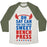 Virgin Teez  Baseball Tee Unisex Tri-Blend Baseball Tee / small / Oatmeal / Moss OH SAY CAN YOU SEE THIS SWEET BENCH PRESS UNISEX TRI-BLEND BASEBALL TEE