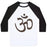 Virgin Teez  Baseball Tee Unisex Classic Baseball Tee / x-small / White/Black OHM UNISEX CLASSIC BASEBALL TEE