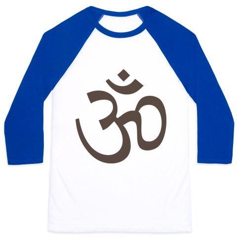 Virgin Teez  Baseball Tee Unisex Classic Baseball Tee / x-small / White/Blue OHM UNISEX CLASSIC BASEBALL TEE
