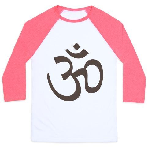 Virgin Teez  Baseball Tee Unisex Classic Baseball Tee / x-small / White/Neon Pink OHM UNISEX CLASSIC BASEBALL TEE