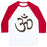 Virgin Teez  Baseball Tee Unisex Classic Baseball Tee / x-small / White/Red OHM UNISEX CLASSIC BASEBALL TEE