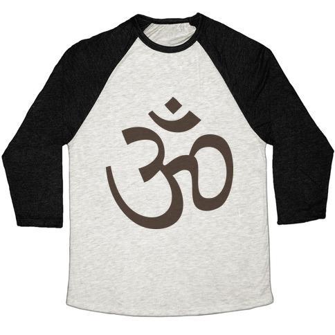 Virgin Teez  Baseball Tee Unisex Tri-Blend Baseball Tee / small / Oatmeal / Black OHM UNISEX TRI-BLEND BASEBALL TEE
